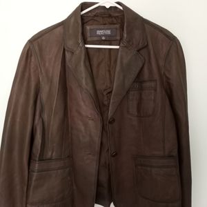 Kenneth Cole REACTION Leather Jacket XL